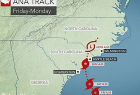 Subtropical Storm Ana threatens Carolinas - V?DEO
